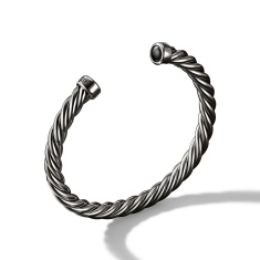 David Yurman Cable Cuff Bracelet with Black Onyx 1