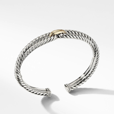 David Yurman Cable Loop Bracelet with 18k Gold, 9mm 1