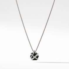 David Yurman Cable Wrap Necklace with Black Onyx and Diamonds, 10mm 1