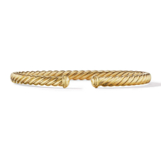 David Yurman Cablespira Oval Bracelet in 18K Yellow Gold 1