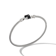 David Yurman Chatelaine Bracelet with Black Onyx and Diamonds - Small 1