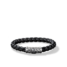David Yurman Chevron Black Rubber Bracelet | 8mm 1