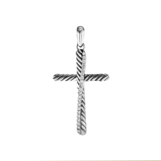 David Yurman Crossover Cross Pendant with Pave Diamonds 1