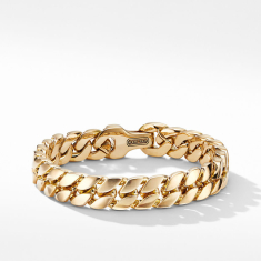 David Yurman Curb Chain Bracelet in 18K Yellow Gold 1