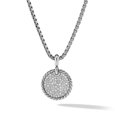 David Yurman DY Elements Disc Pendant with Pave Diamonds 1