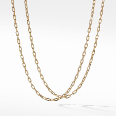 David Yurman DY Madison Thin Necklace in 18K Gold, 3mm 1