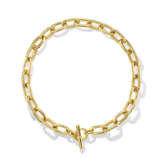 David Yurman DY Madison Toggle Necklace in 18K Yellow Gold, 13.5mm 1