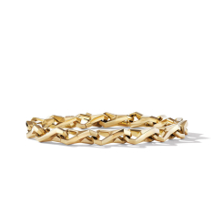 David Yurman Faceted Link Bracelet in 18K Yellow Gold 1