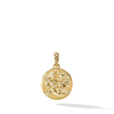 David Yurman Gemini Amulet in 18K Yellow Gold with Diamonds 1