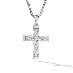 David Yurman Helios Cross Pendant in Sterling Silver 1