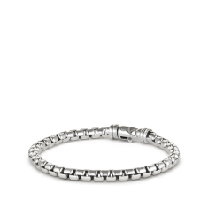 Men's David Yurman Large Box Chain Bracelet in Sterling Silver, 5mm 1