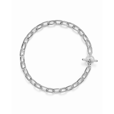 David Yurman Madison Toggle Chain Necklace in Sterling Silver with Diamonds 11mm 1