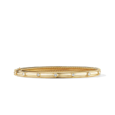 David Yurman Modern Renaissance Bracelet in 18K Yellow Gold with Diamonds 1