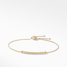 David Yurman Paveflex Station Bracelet in 18k Gold, 2.3mm 1