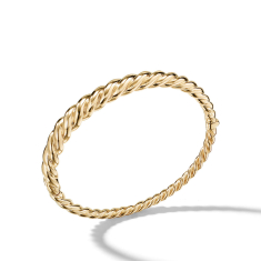 David Yurman Pure Form Cable Bracelet in 18K Gold, 6mm - Large 1