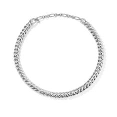 David Yurman Sculpted Cable Necklace in Sterling Silver 1
