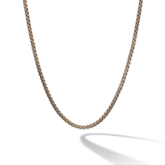David Yurman Small Box Chain in 18K Gold, 2.7mm 1