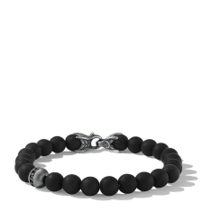 David Yurman Spiritual Beads Bracelet with Black Onyx and Pave Black Diamond Accent 1