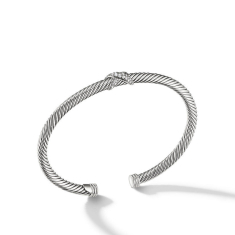 David Yurman X Station Bracelet with Pave Diamonds, 4mm 1