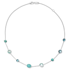 IPPOLITA Mini Station Sterling Silver Necklace in Waterfall - ROCK CANDY