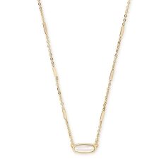 Kendra Scott Miya Necklace in Ivory Mother-of-Pearl, Gold-Plated
