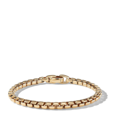 Men's David Yurman Box Chain Bracelet in 18k Yellow Gold, 5mm 1