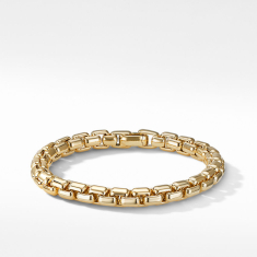 Men's David Yurman Box Chain Bracelet in 18K Yellow Gold 7.3mm 1