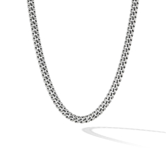 Men's David Yurman Curb Chain Necklace in Sterling Silver, 8mm 1