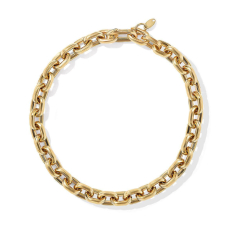 Men's David Yurman Deco Chain Link Bracelet in 18K Yellow Gold 1