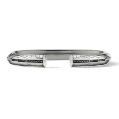 Men's David Yurman Empire Cuff Bracelet with Pave Black Diamonds 1