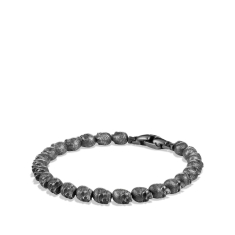 Men's David Yurman Memento Mori Skull Bead Bracelet in Sterling Silver 1