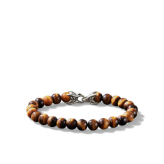Men's David Yurman Spiritual Beads Bracelet with Tiger's Eye, 8mm 1