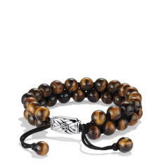 Men's David Yurman Spiritual Beads Collection Two-Row Bracelet with Tiger's Eye 1