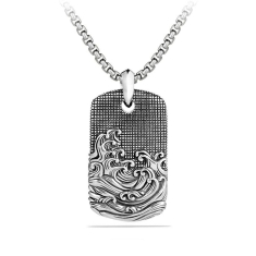 Men's David Yurman Waves Tag, 39mm 1