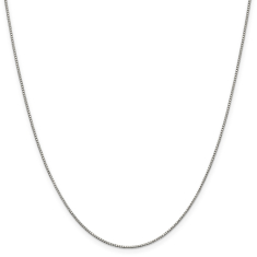 Sterling Silver 0.9mm Box Chain Necklace 1