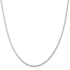 Sterling Silver 1.25mm Box Chain Necklace 1