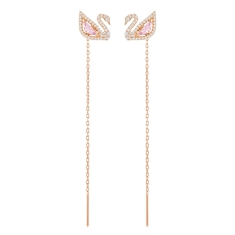 Swarovski Crystal Dazzling Swan Thread Earrings