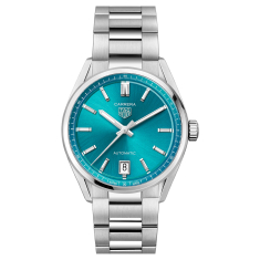 TAG Heuer CARRERA Date Turquoise Blue Dial Stainless Steel Watch 36mm - WBN2316.BA0001 1