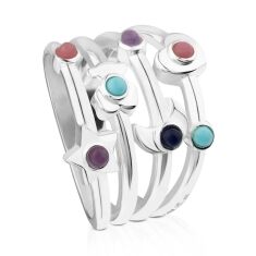 TOUS Sterling Silver Super Power Ring - Size 7