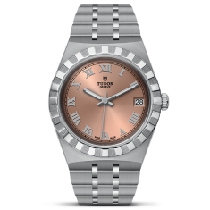 TUDOR Royal Salmon Dial Stainless Steel Watch | 34mm | M28400-0009