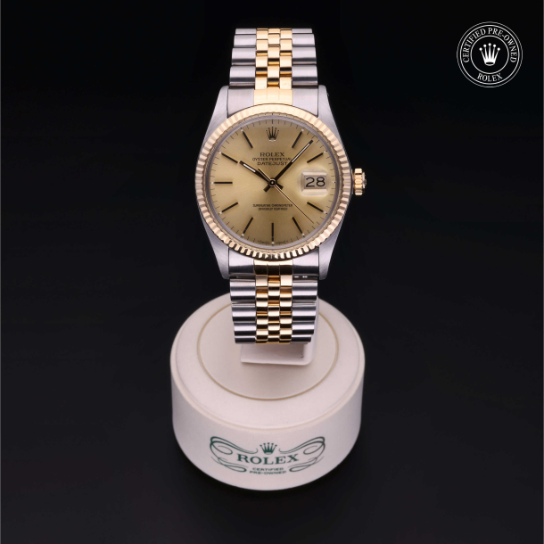 Rolex Certified Pre-Owned Oyster Perpetual Datejust 36 Yellow Rolesor Bracelet  Watch 2