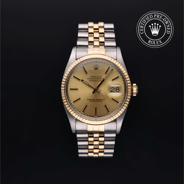 Rolex Certified Pre-Owned Oyster Perpetual Datejust 36 Yellow Rolesor Bracelet  Watch 1