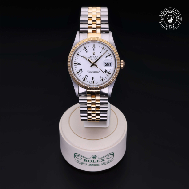 Rolex Certified Pre-Owned Oyster Perpetual DateYellow Rolesor Bracelet Watch 2