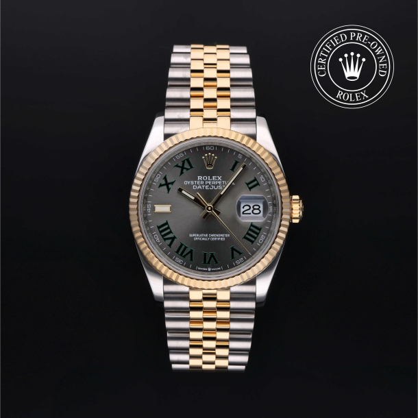 Rolex Certified Pre-Owned Oyster Perpetual Datejust 36 Slate Dial Watch - M126233-0035 1