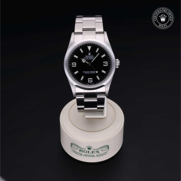 Rolex Certified Pre-Owned Oyster Perpetual Explorer 36 Black Dial Watch - M114270-0002