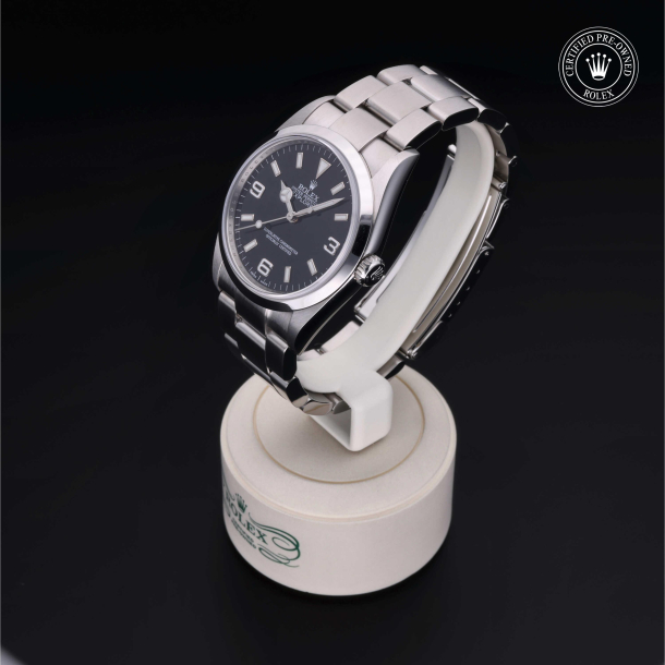 Rolex Certified Pre-Owned Oyster Perpetual Explorer 36 Black Dial Watch - M114270-0002