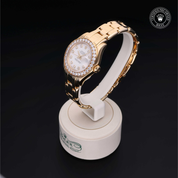 Rolex Certified Pre-Owned Oyster Perpetual Pearlmaster 29 Diamond White Dial Watch - 69298