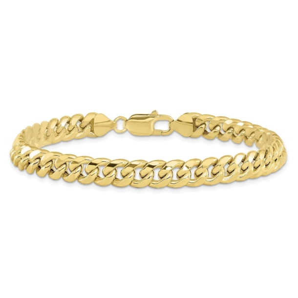 Gold Curb Link Bracelets 10kt / 5.5mm / 7.5 (Small)