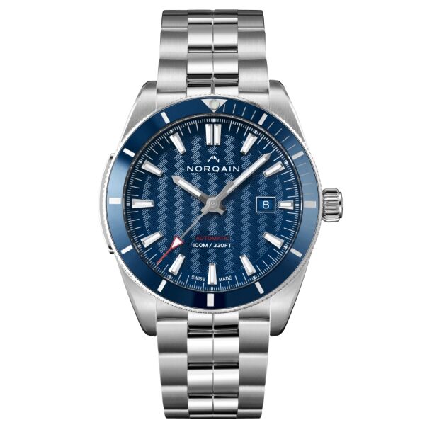 NORQAIN Adventure Sport Blue Dial Stainless Steel Automatic Watch 42mm  N1000C02A/A101/102S REEDS Jewelers