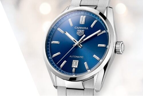 TAG Heuer CARRERA Calibre 5 Automatic Blue Dial Stainless Steel Watch WBN2112.BA0639